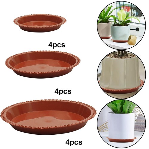 12x round plastic plant pot - round,
