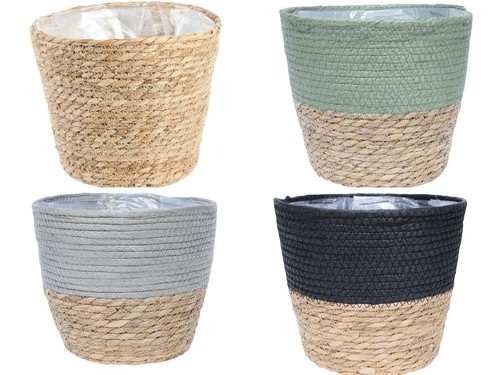Seagrass round planter pots - planter,