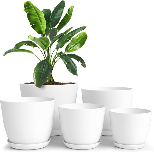 Set plastic plant pots - set,