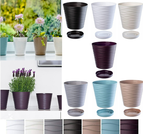 Plant pot flowerpot - plant, wave