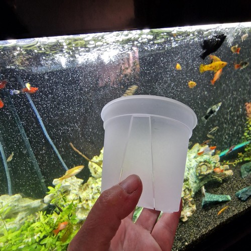 Round plastic semi - round, transparent