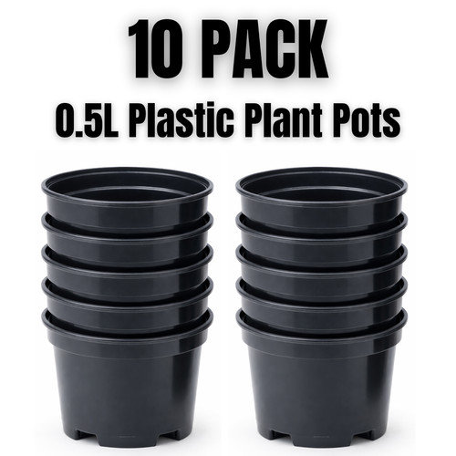 Plastic plant pots - plastic,