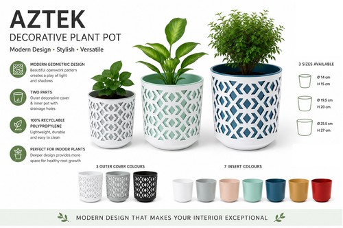 Round indoor plant pots - indoor,