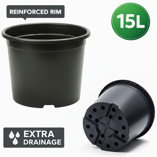 15l plastic plant pot - 15l,