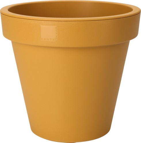 Yellow large plant pot - large,