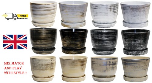 Ceramic plant pots with - ceramic,