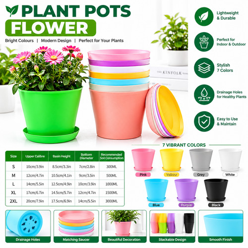 Plant pots flower planter - flower, 6